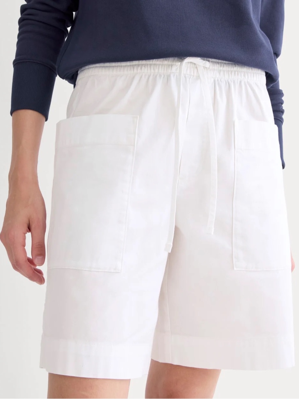 Everlane The Easy Cargo Short in White size XL cotton Bermuda